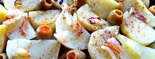 фриттата с картофелем, чечевицей и оливками. Шаг 9