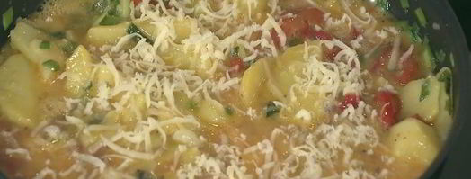 фриттата с картофелем, сладким перцем и зеленым луком. Шаг 8