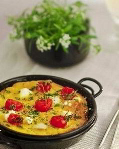 Фриттата с помидорами