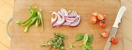 фриттата с сосисками и овощами. Шаг 2