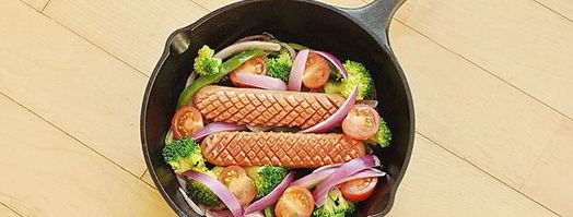 фриттата с сосисками и овощами. Шаг 7