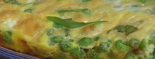 фриттата с зеленым горошком и картофелем. Шаг 11