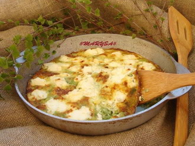 Рецепт фриттаты с зеленым песто