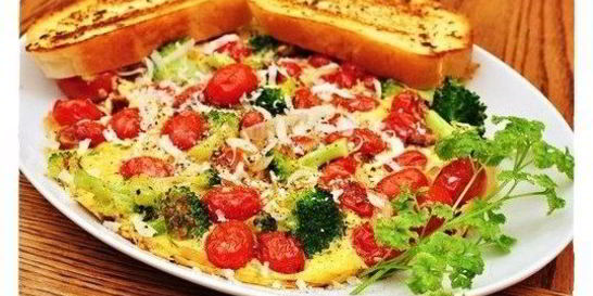 Фриттата с жареным чили