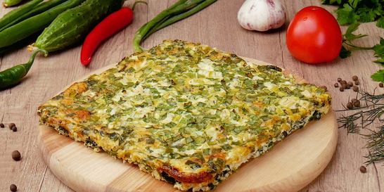 Фриттата со шпинатом