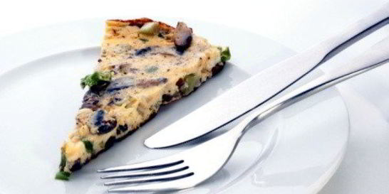 Грибной омлет с тимьяном и горгонзолой