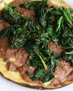 Мексиканский омлет с фасолью