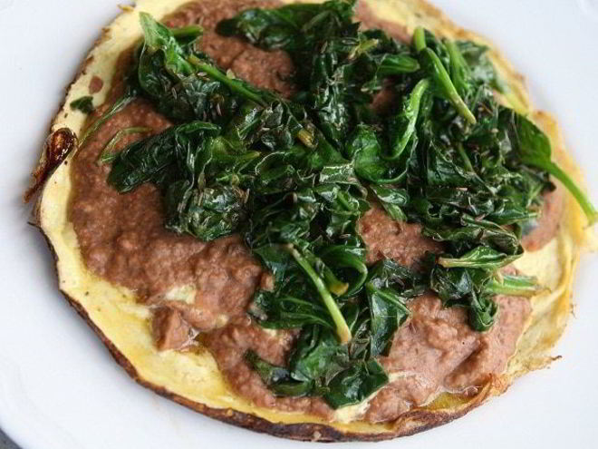 Рецепт мексиканского омлета с фасолью