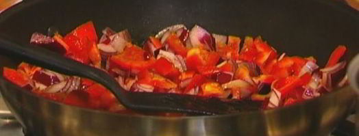 мексиканский омлет с фасолью. Шаг 5