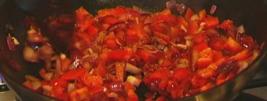 мексиканский омлет с фасолью. Шаг 6