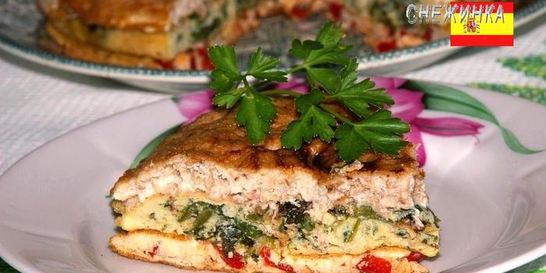 Многоцветный омлет по мотивам Испании