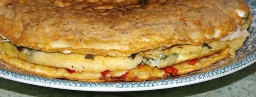 многоцветный омлет по мотивам испании. Шаг 14