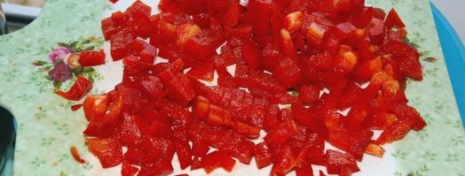 многоцветный омлет по мотивам испании. Шаг 7