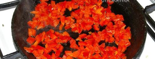 многоцветный омлет по мотивам испании. Шаг 8