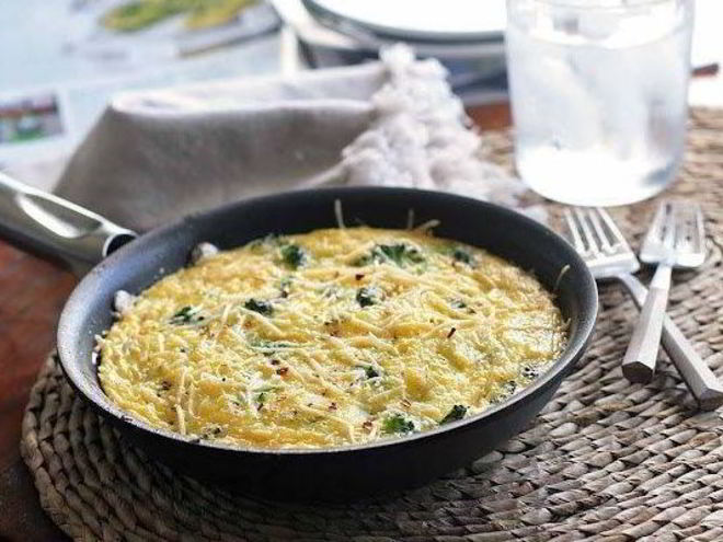 Рецепт нежного омлета с брокколи из духовки