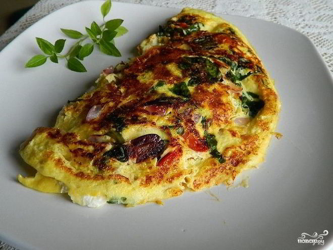 Рецепт омлета по-гречески