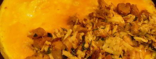 омлет с белыми грибами и эстрагоном по-французски. Шаг 8