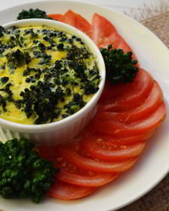 Омлет с брокколи в духовке