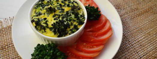 омлет с брокколи в духовке. Шаг 4