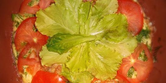 Омлет с чесночными стрелками