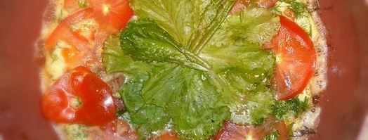 омлет с чесночными стрелками. Шаг 11