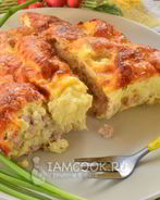 Омлет с фаршем в духовке