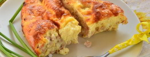 омлет с фаршем в духовке. Шаг 11