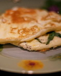 Омлет с голубым сыром