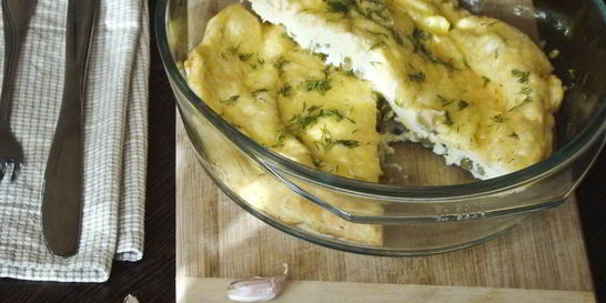 Омлет с горошком