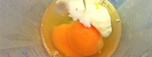 омлет с гречневым цветком. Шаг 2