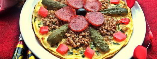 омлет с гречневым цветком. Шаг 11