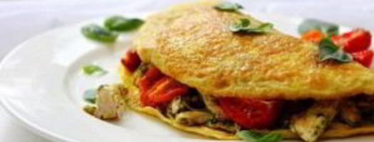 омлет с курицей и помидорами. Шаг 9