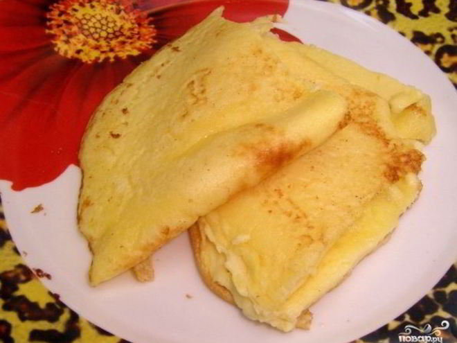 Рецепт омлета с манкой и молоком