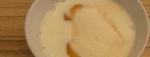 омлет с манкой и молоком. Шаг 2