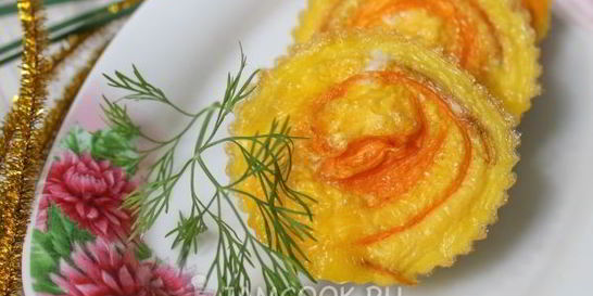 Омлет с морковью в духовке