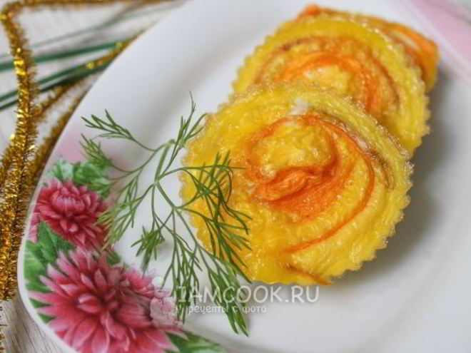 Рецепт омлета с морковью в духовке