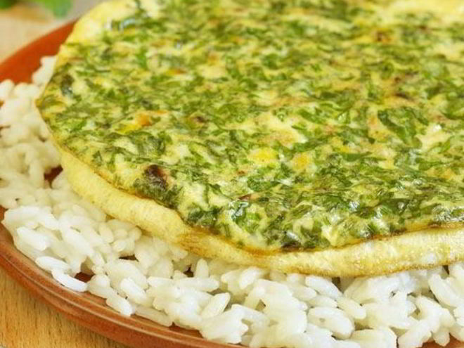 Рецепт омлета с мясом по-арабски