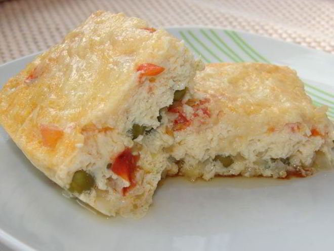 Рецепт омлета с овощами и сыром в мультиварке