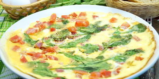 Омлет с помидорами и рукколой Алонзо