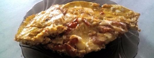 омлет с помидорами и сельдереем. Шаг 4