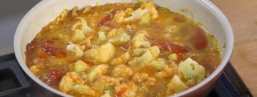 омлет с помидорами и цветной капустой. Шаг 9