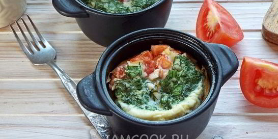 Омлет с помидорами в духовке