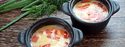 омлет с помидорами в духовке. Шаг 8