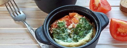 омлет с помидорами в духовке. Шаг 11