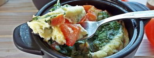 омлет с помидорами в духовке. Шаг 12