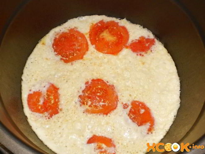 Рецепт омлета с помидорами