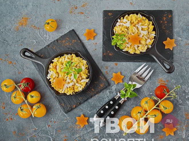 Рецепт омлета с рисом