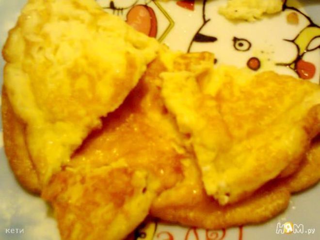 Рецепт омлета с сыром