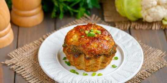 Омлет с цветной капустой в духовке