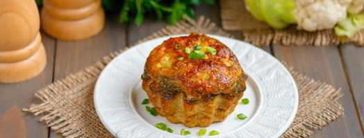 омлет с цветной капустой в духовке. Шаг 12